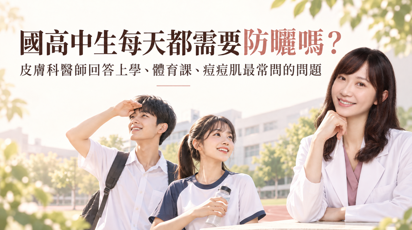 校園防曬指南：醫師與學生對談